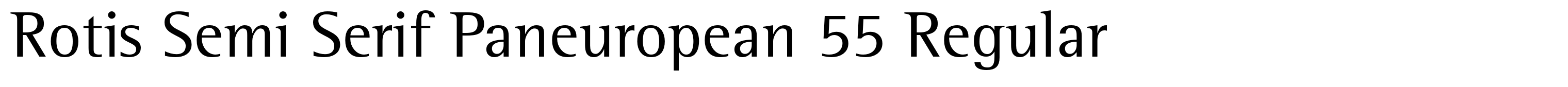 Rotis Semi Serif Paneuropean 55 Regular
